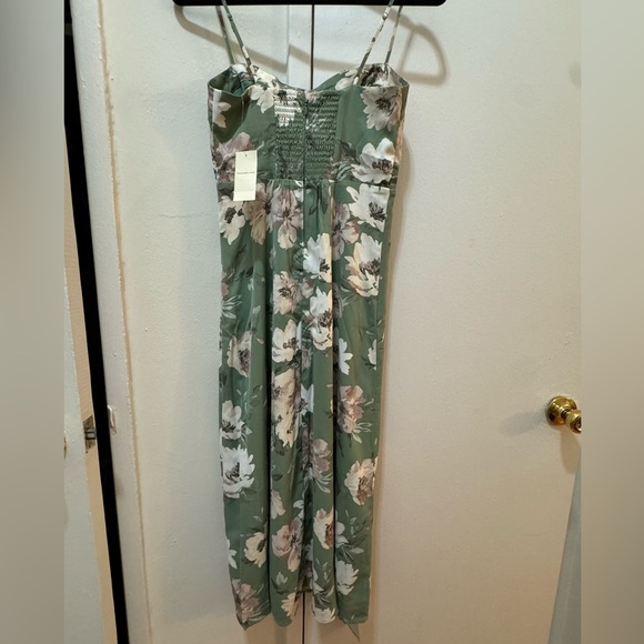 A&F Camille Midi Dress - green floral - Picture 3 of 5